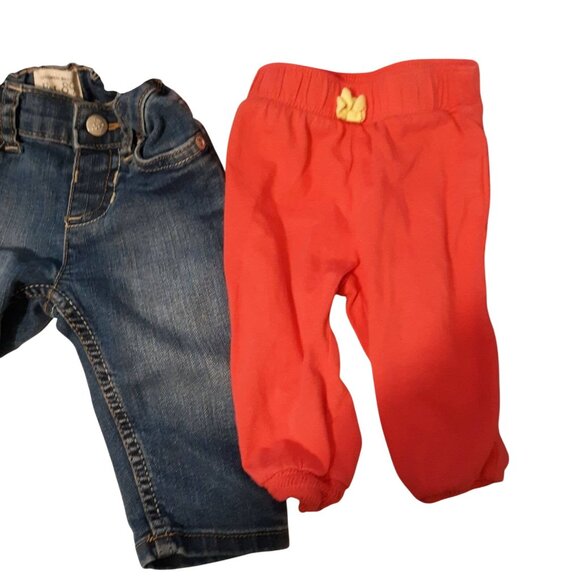 Est 89 Place Baby Girls Lot 5pcs Size 6-9m Pants & Shirts Mixed Set - Picture 3 of 4